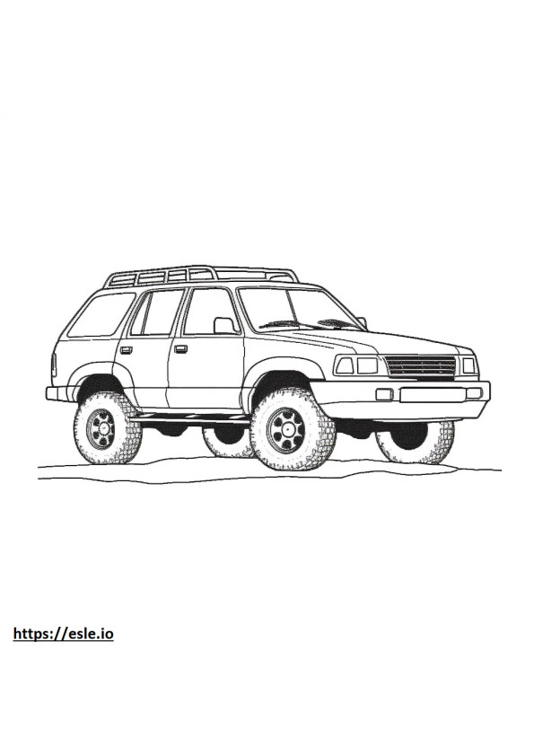 Nissan Pathfinder 2WD 2024 ausmalbild