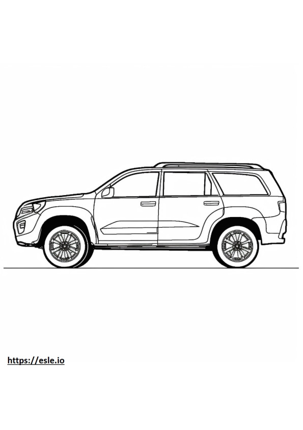 Nissan Pathfinder 2WD 2024 coloring page