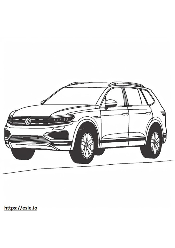 Volkswagen Tiguan S 2024 coloring page