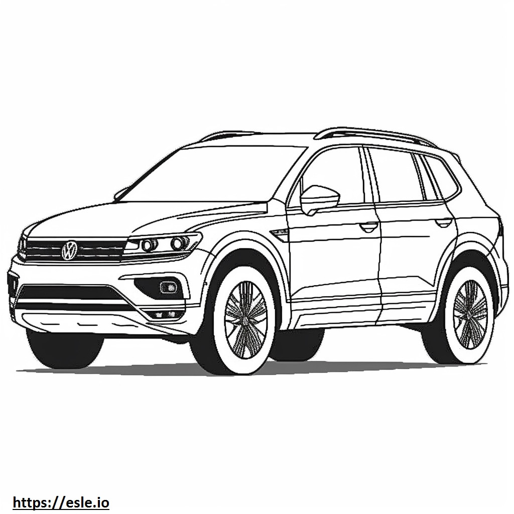 Volkswagen Tiguan S 2024 coloring page