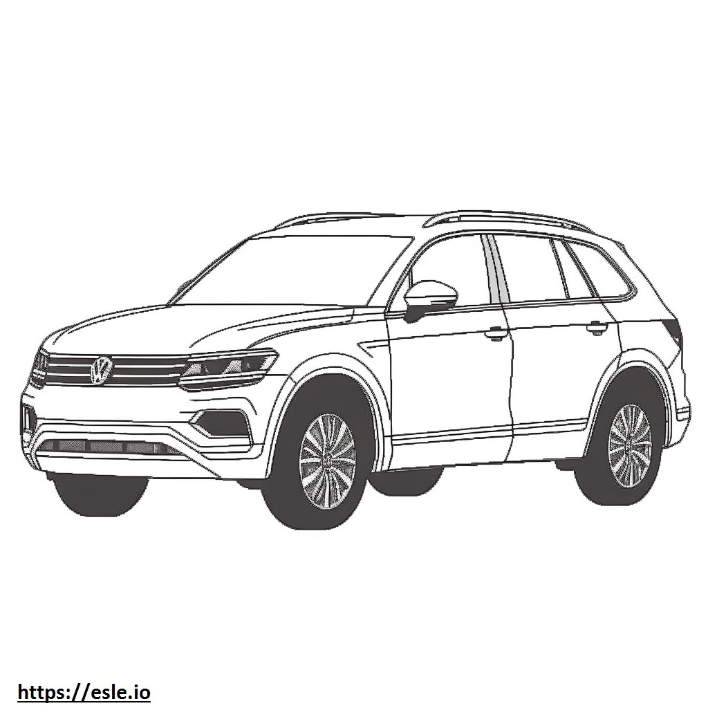 Volkswagen Tiguan 2024 kleurplaat kleurplaat