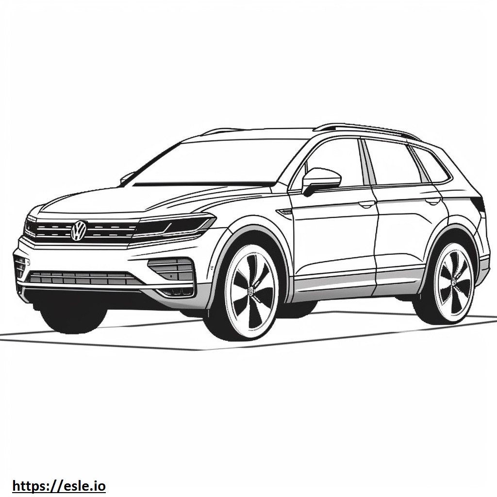 Volkswagen Tiguan 2024 coloring page