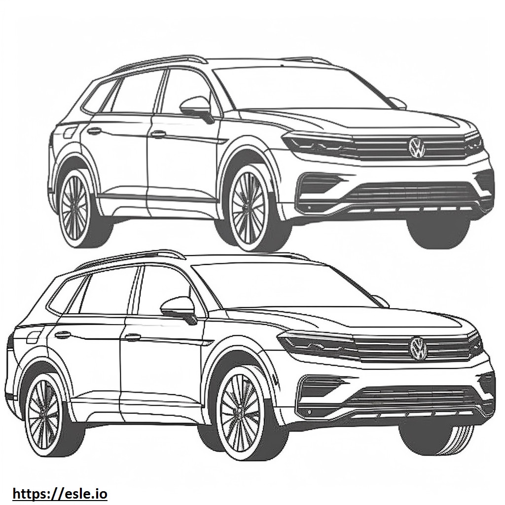 Volkswagen Tiguan 2024 ausmalbild