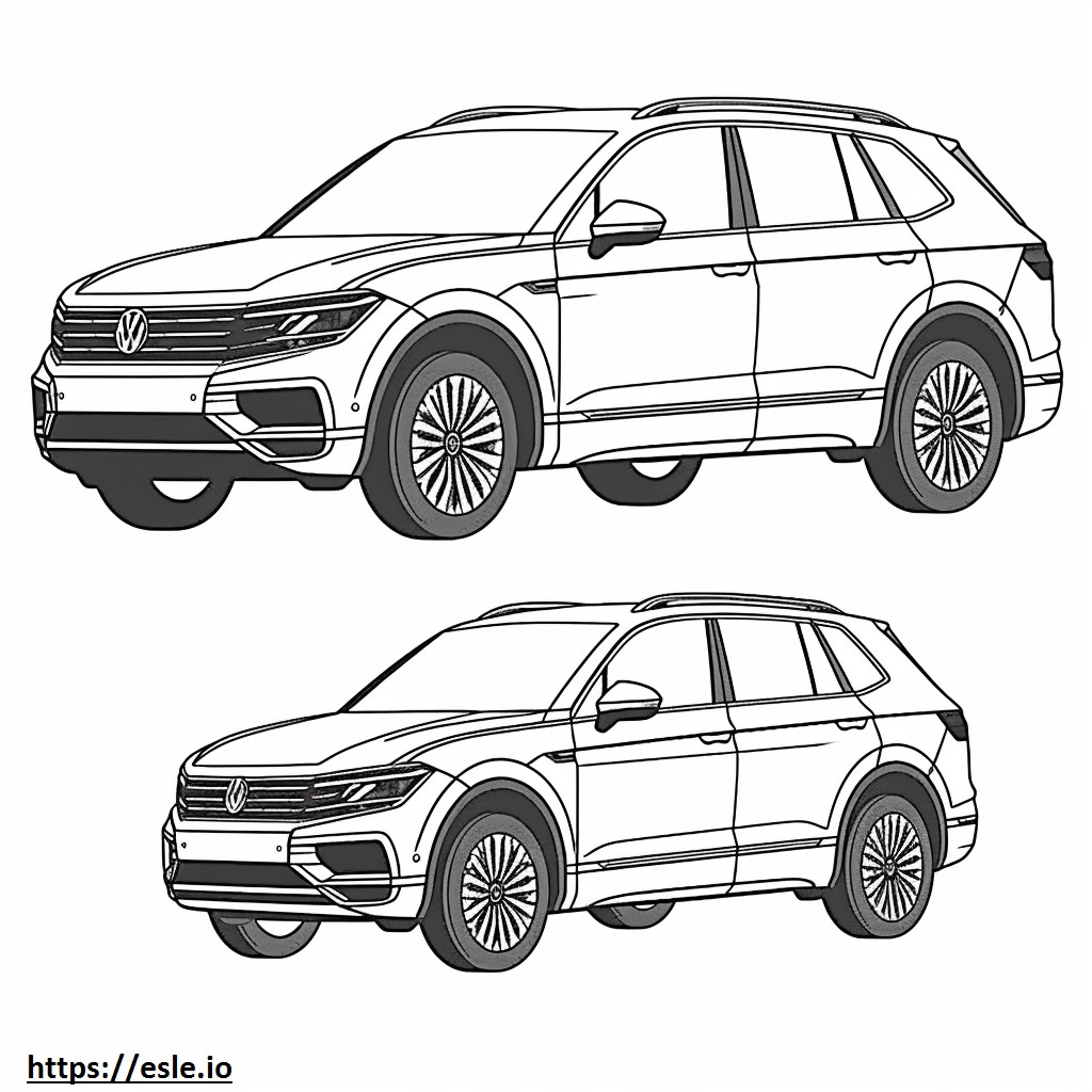 Volkswagen Tiguan 2024 para colorir