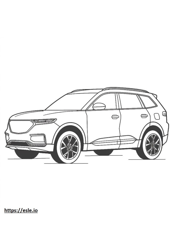 Volkswagen Taos 2024 coloring page