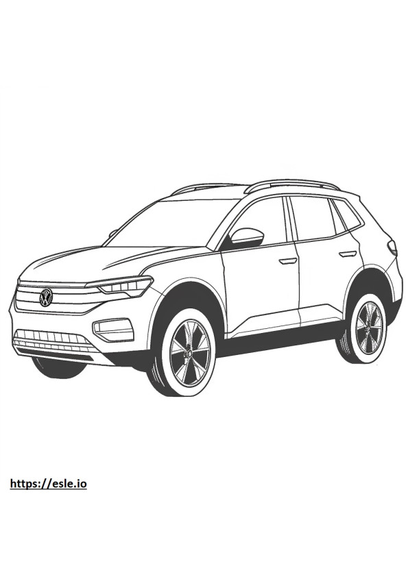 Coloriage Volkswagen Taos 2024 à imprimer