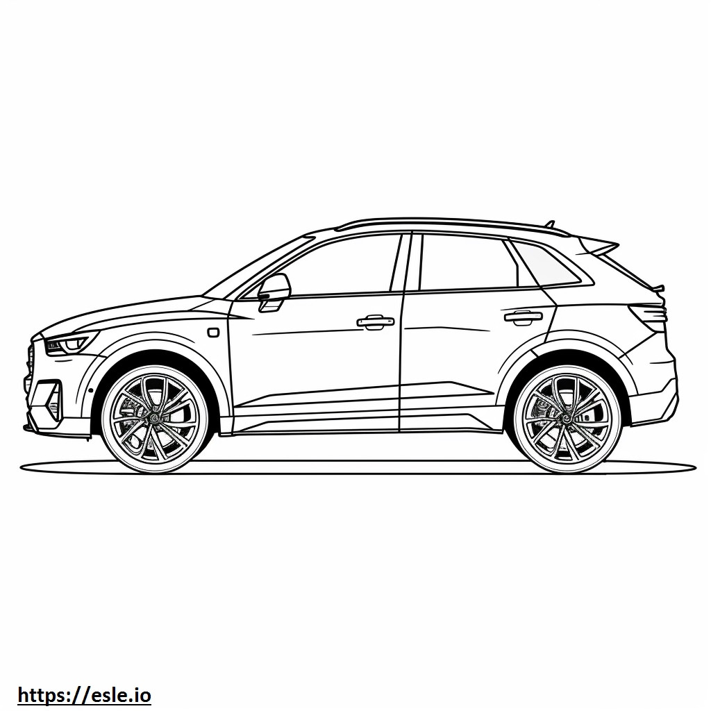 Audi Q3 S baris quattro 2024 gambar mewarnai
