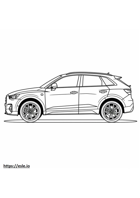 Audi Q3 S line quattro 2024 ausmalbild
