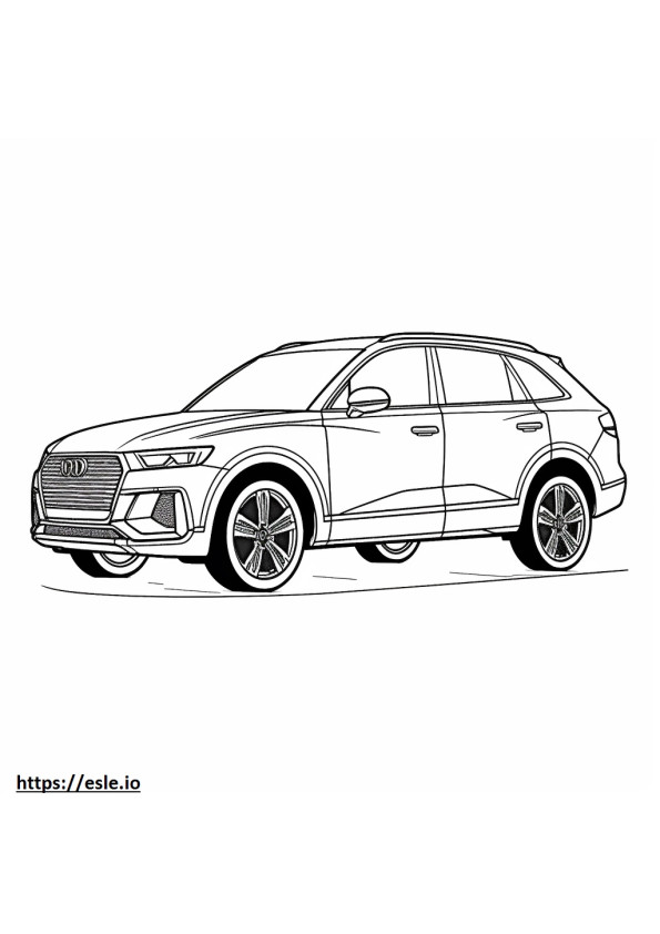 Audi Q5 S line quattro 2024 coloring page