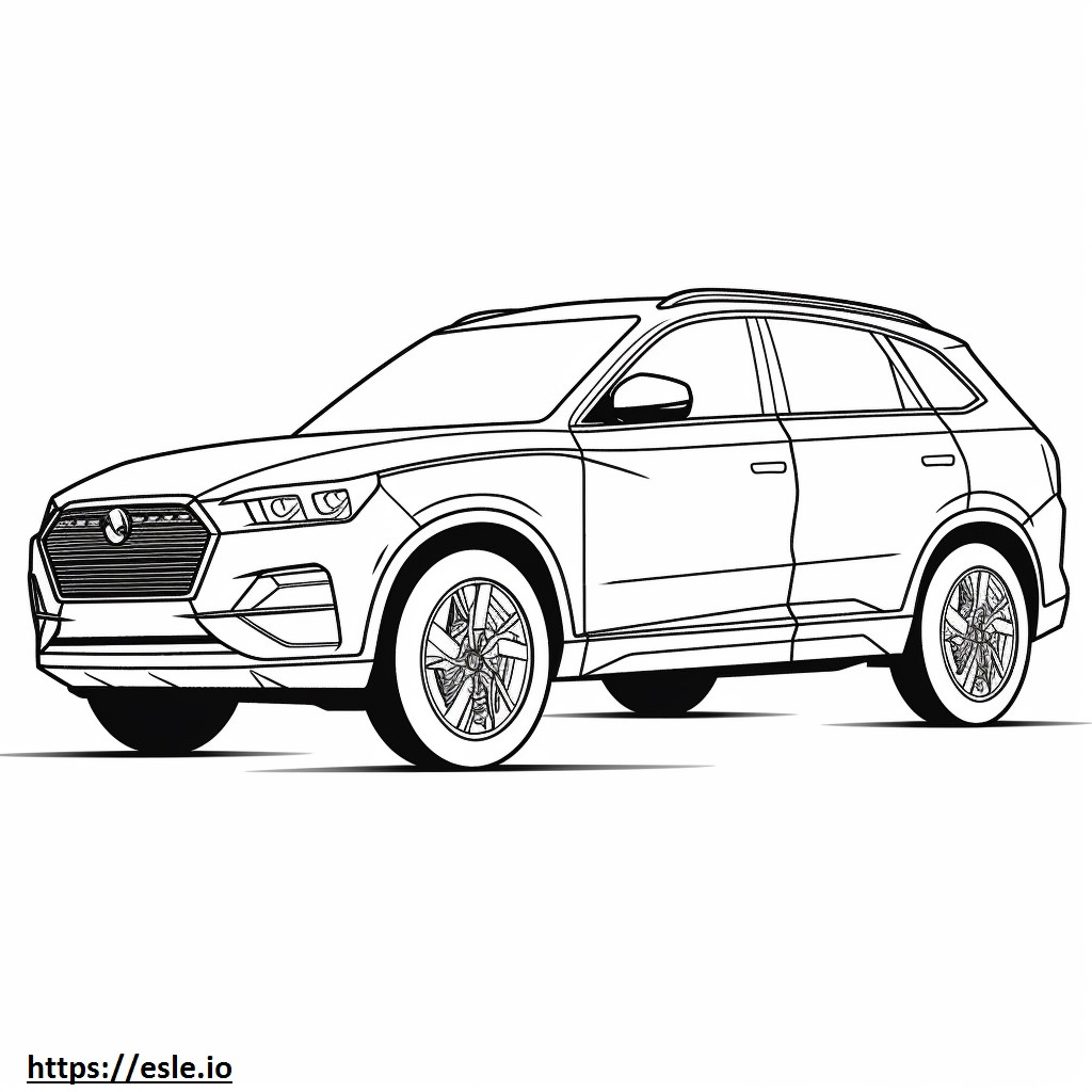Audi Q5 S line quattro 2024 coloring page