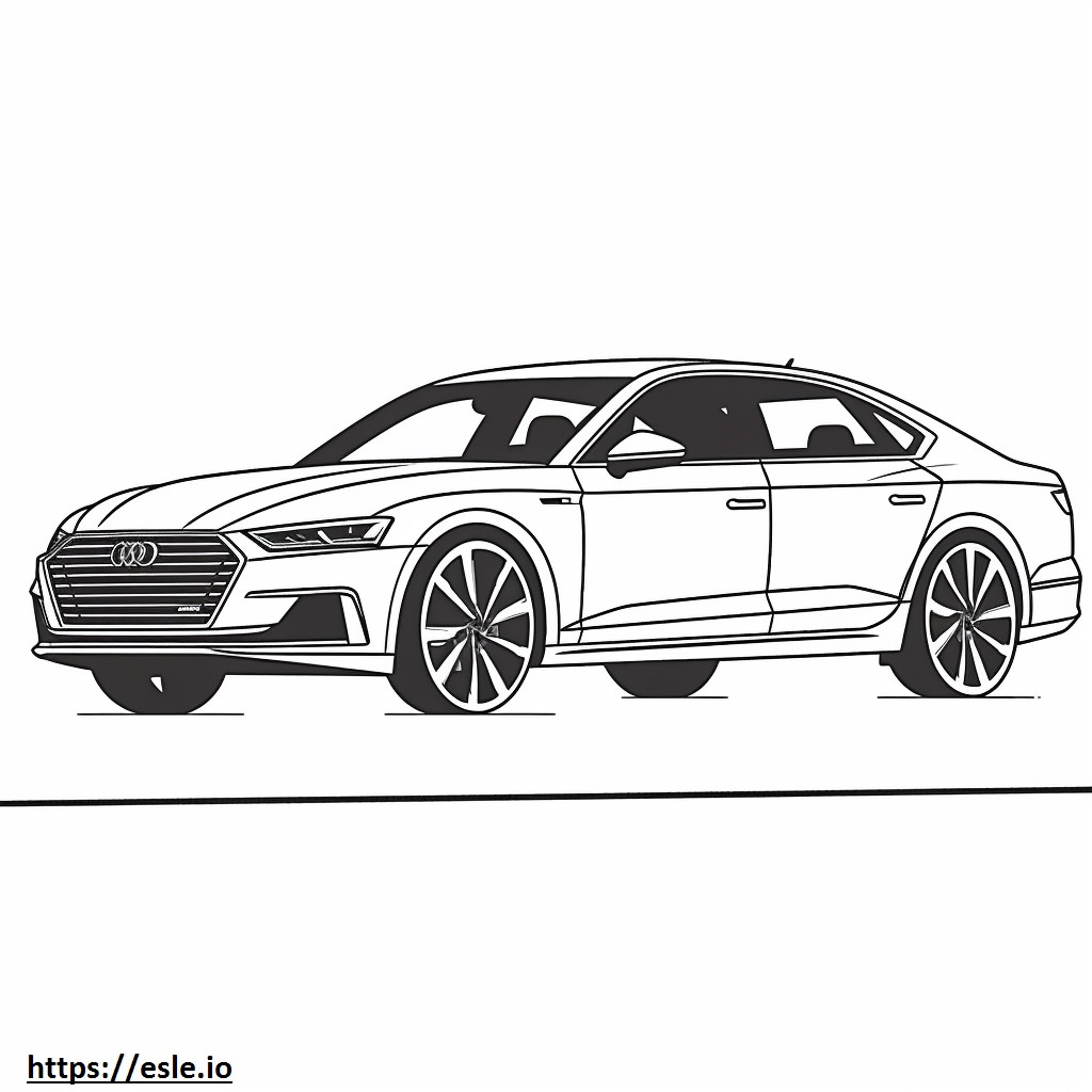 Coloriage Audi Q5 Sportback S line quattro 2024 à imprimer