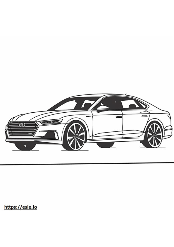 Audi Q5 Sportback S line quattro 2024 ausmalbild