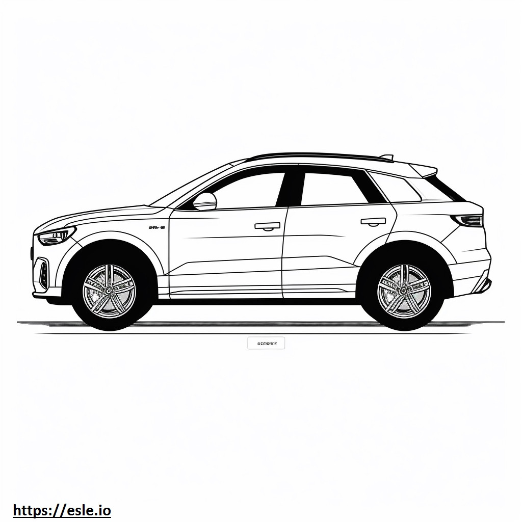Audi Q3 quattro 2024 gambar mewarnai