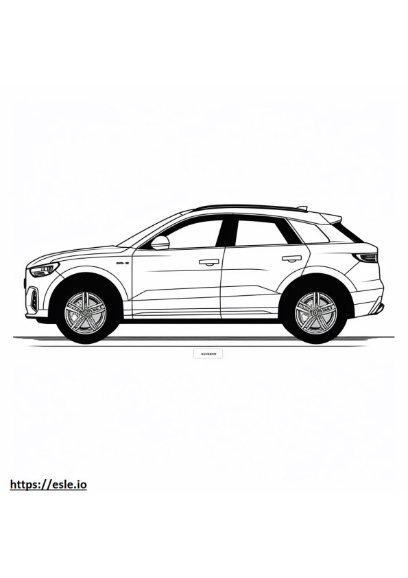 Audi Q3 quattro 2024 para colorir