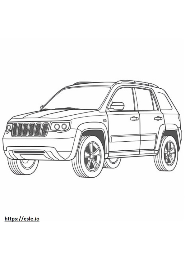 Jeep Compass 4WD 2024 coloring page