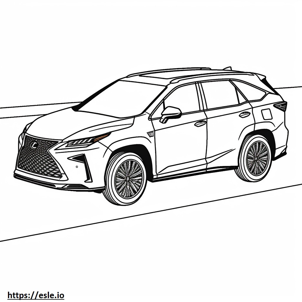 Lexus RX 350 AWD 2024 coloring page