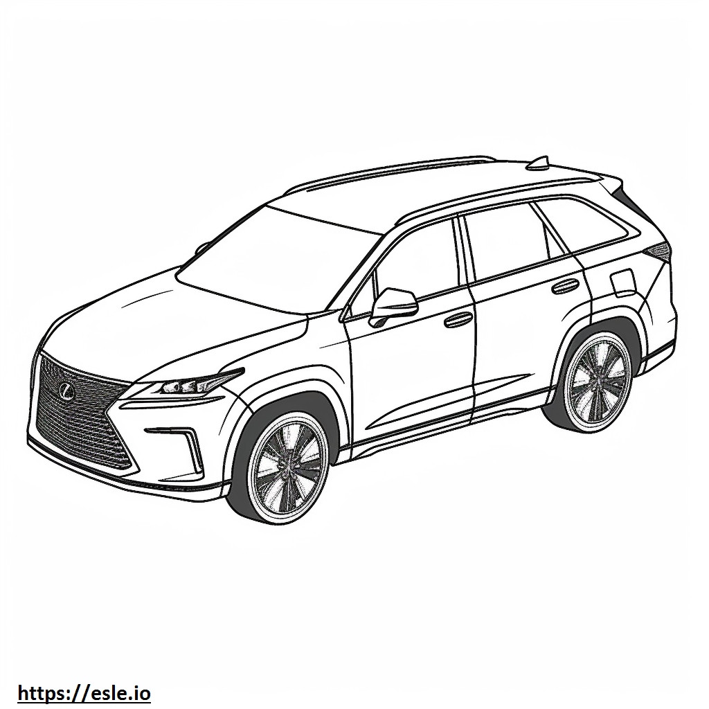 Lexus RX 350 AWD 2024 coloring page