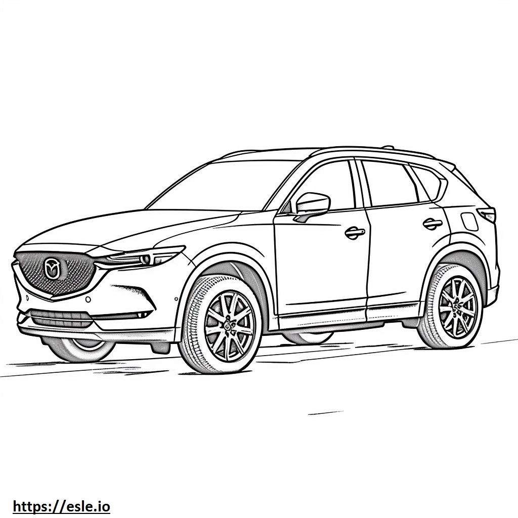 Mazda CX-5 4WD 2024 coloring page