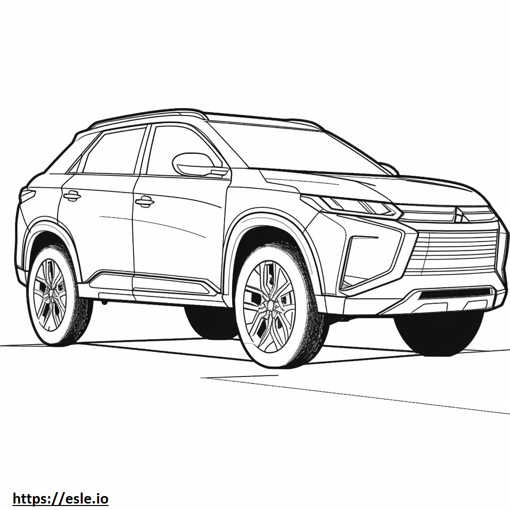 Mitsubishi Outlander Sport 4WD 2024 coloring page
