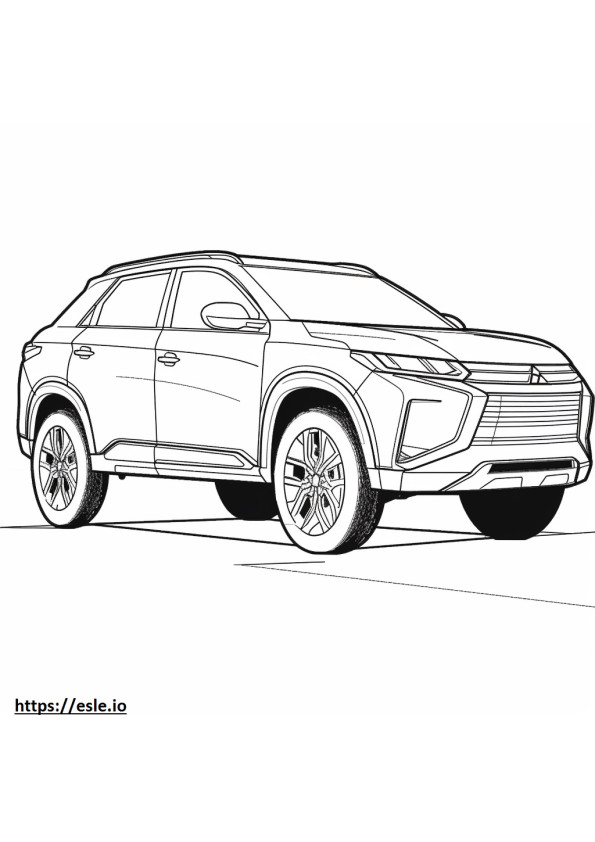 Mitsubishi Outlander Sport 4WD 2024 coloring page