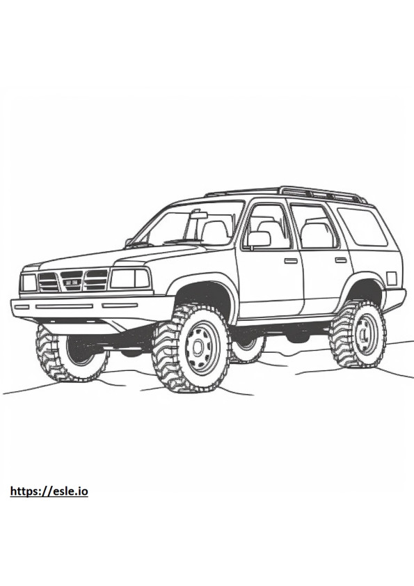 Nissan Pathfinder 4WD 2024 coloring page