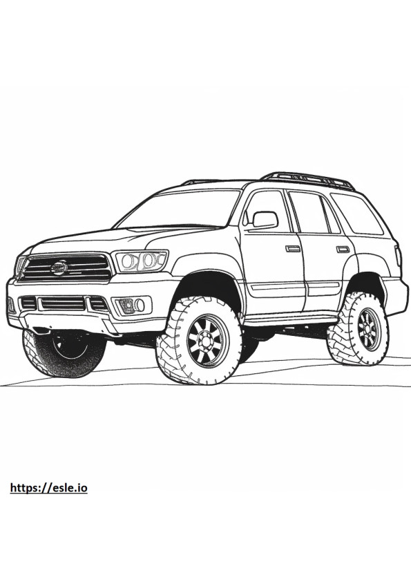 Nissan Pathfinder 4WD 2024 coloring page