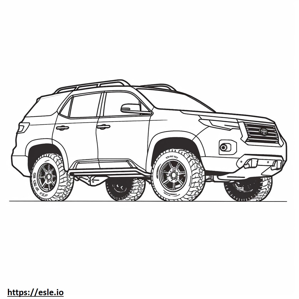 Nissan Pathfinder 4WD Rock Creek 2024 ausmalbild