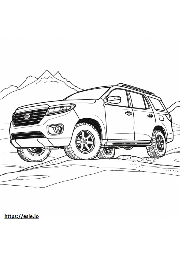 Nissan Pathfinder 4WD Rock Creek 2024 coloring page