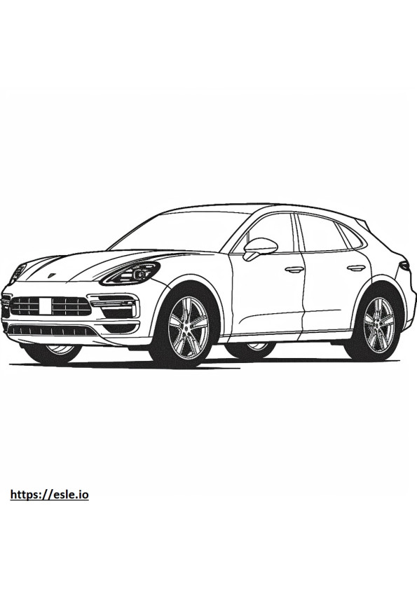 Porsche Macan S 2024 coloring page