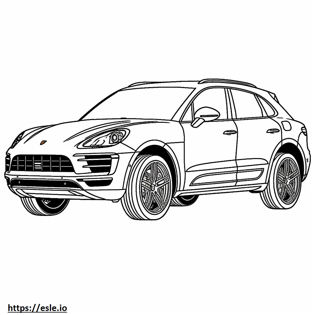 Porsche Macan S 2024 coloring page