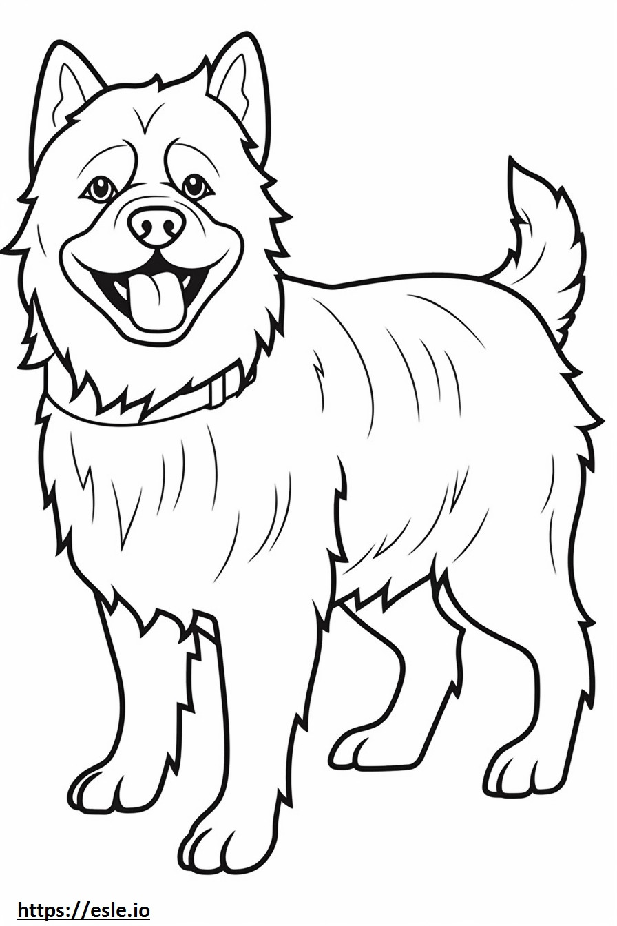 Cairn Terrier-Cartoon ausmalbild