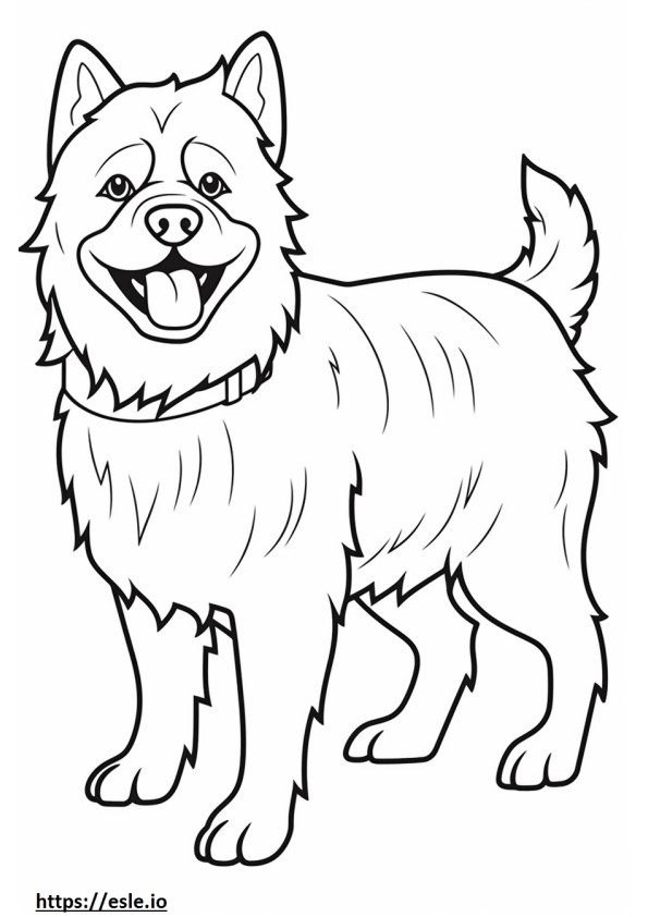 Cairn Terrier cartoon coloring page