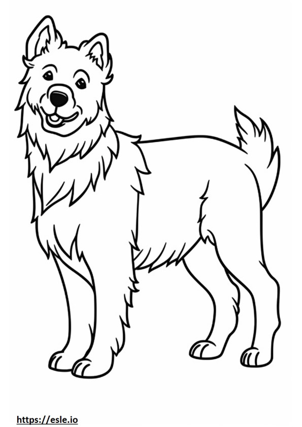 Desenho animado do Cairn Terrier para colorir