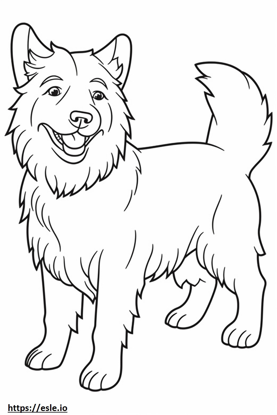 Cairn Terrier happy coloring page