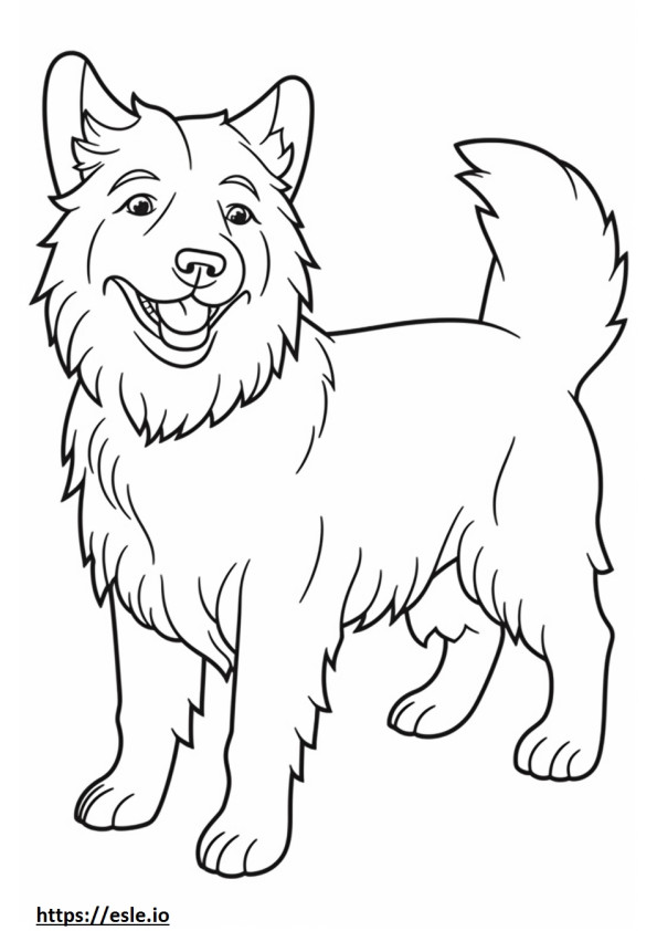 Cairn Terrier happy coloring page
