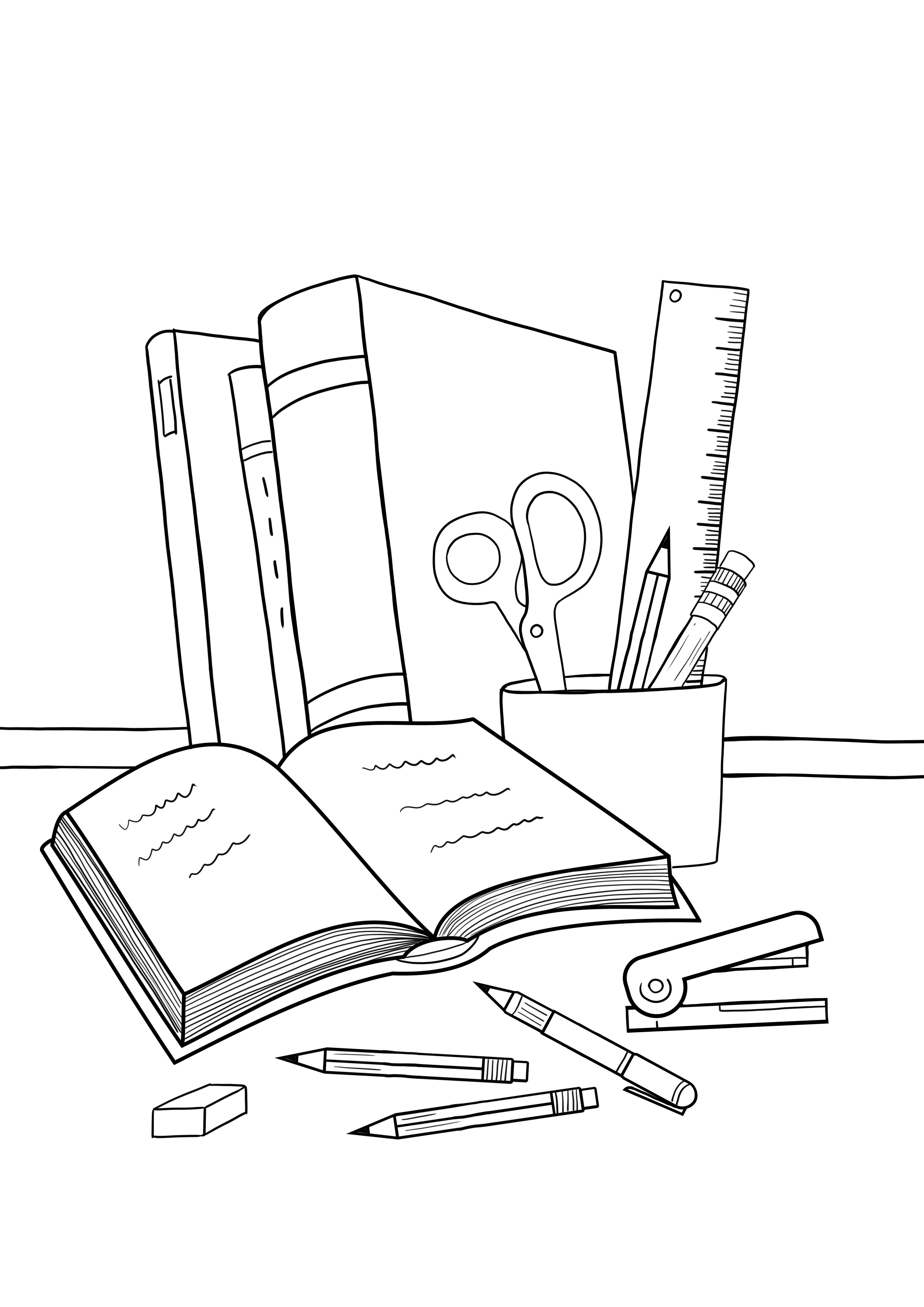 Coloring Pages School Supplies