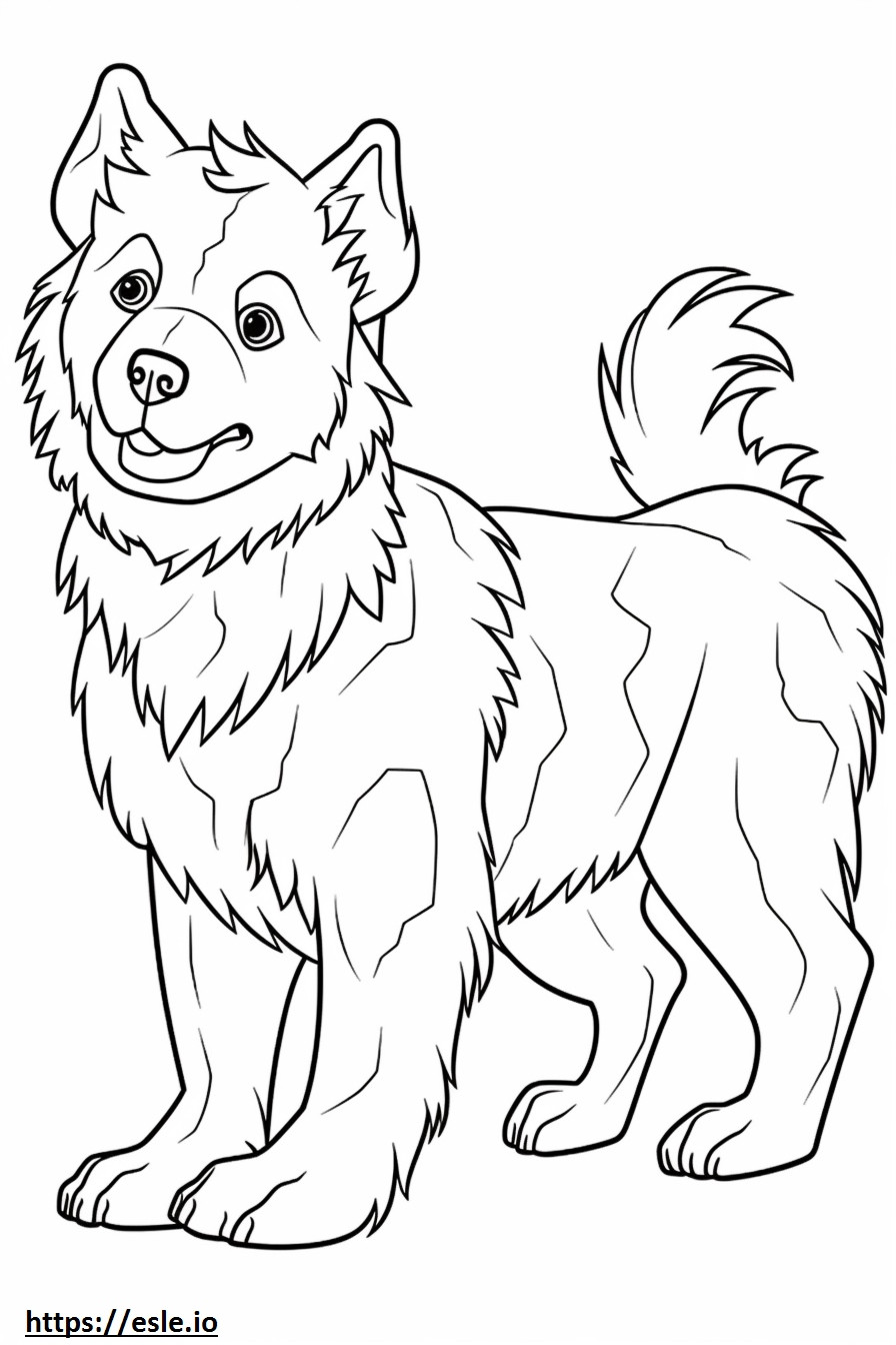 Cairn Terrier Playing coloring page