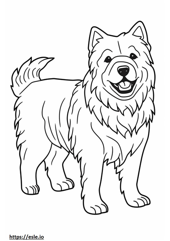 Coloriage Amical pour les Cairn Terriers à imprimer
