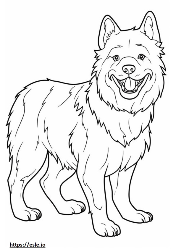 Cairn Terrier Friendly coloring page