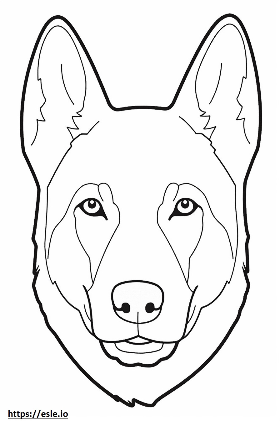 Kanaän Hondengezicht kleurplaat kleurplaat