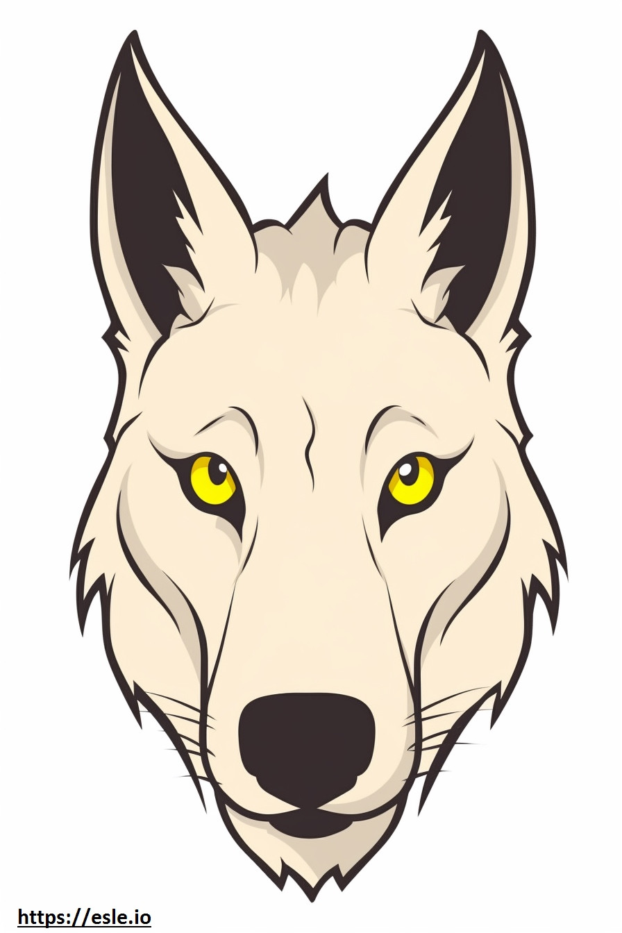 Canada Lynx-gezicht kleurplaat kleurplaat