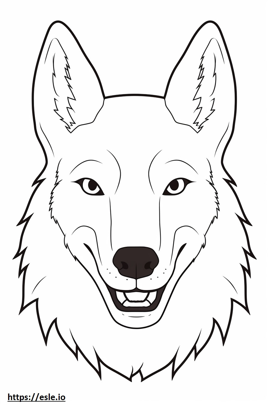 Emoji senyum Lynx Kanada gambar mewarnai