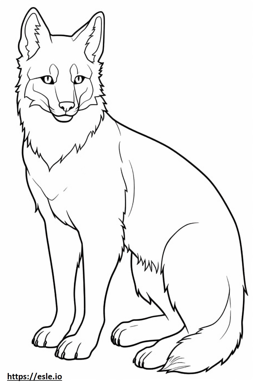 Canada Lynx-beeldverhaal kleurplaat kleurplaat