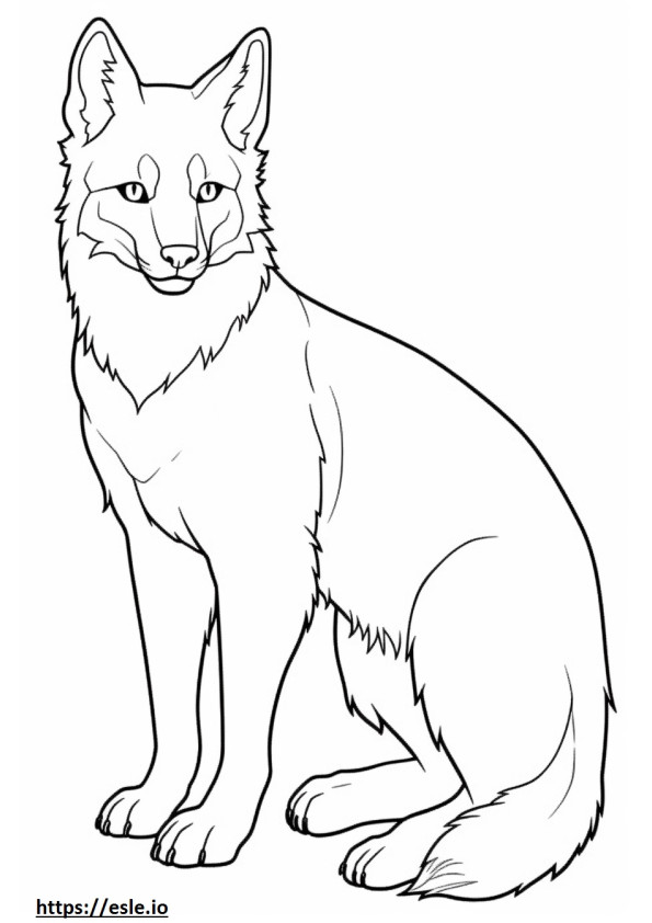 Coloriage Caricature de Lynx du Canada à imprimer