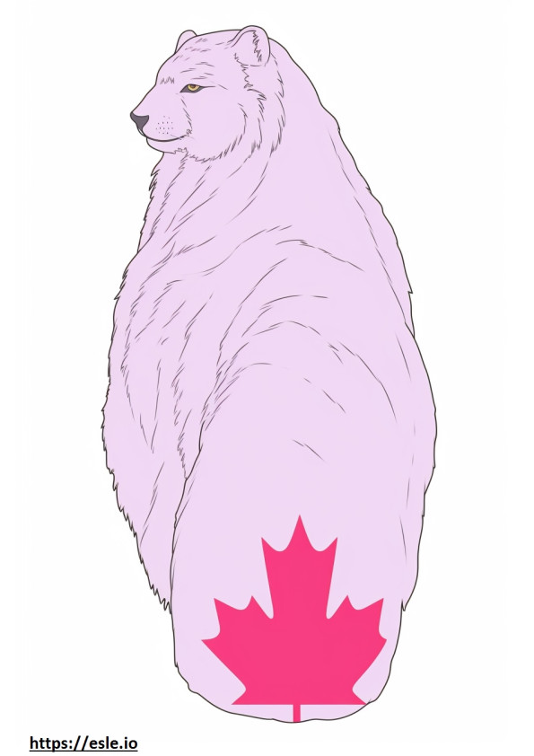 Coloriage Lynx du Canada endormi à imprimer