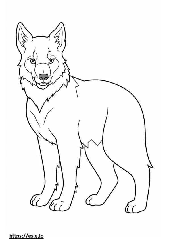 Canada Lynx Playing coloring page