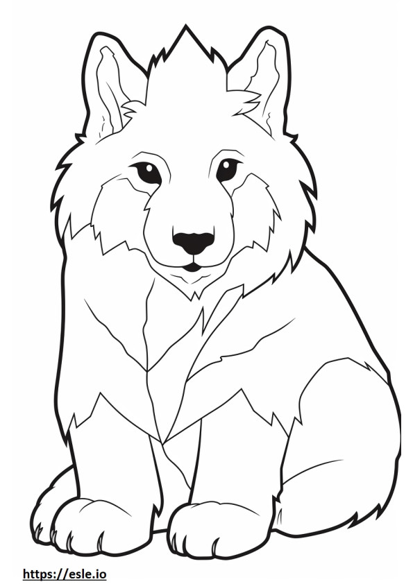 Canada Lynx Kawaii coloring page