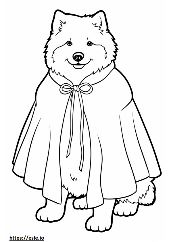 Canadese Eskimohond schattig kleurplaat