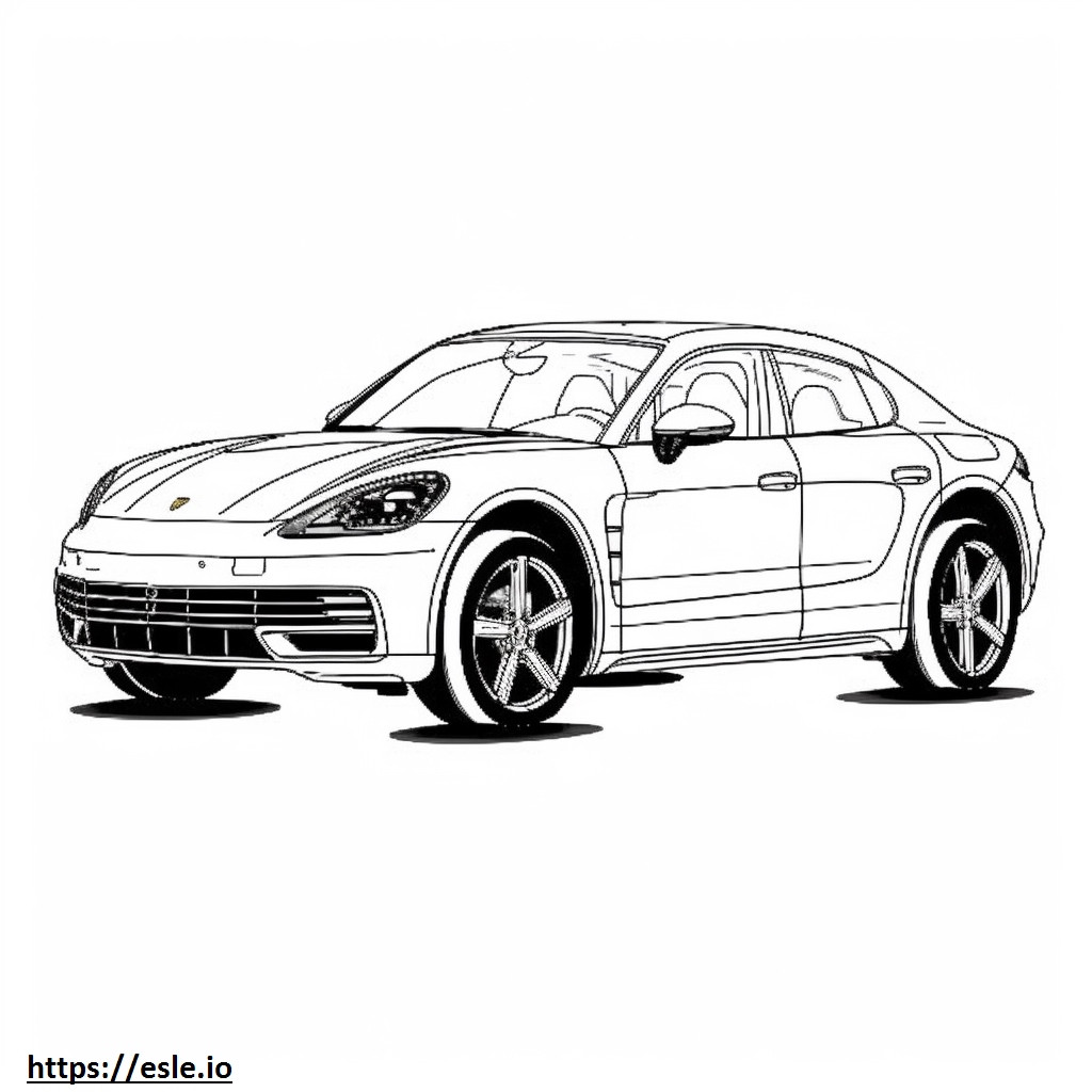 Porsche Macan GTS 2024 ausmalbild