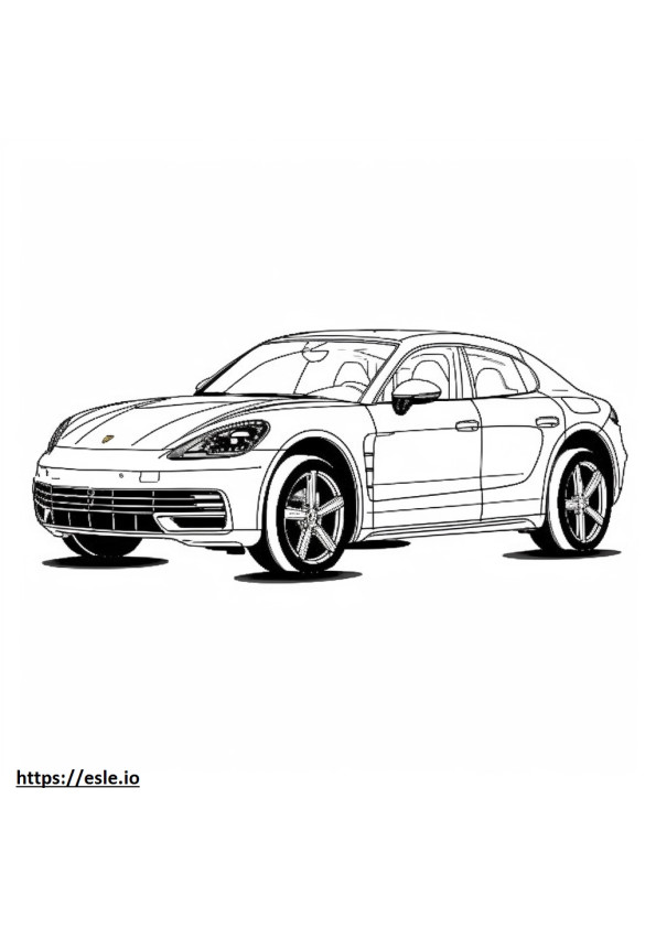 Porsche Macan GTS 2024 coloring page